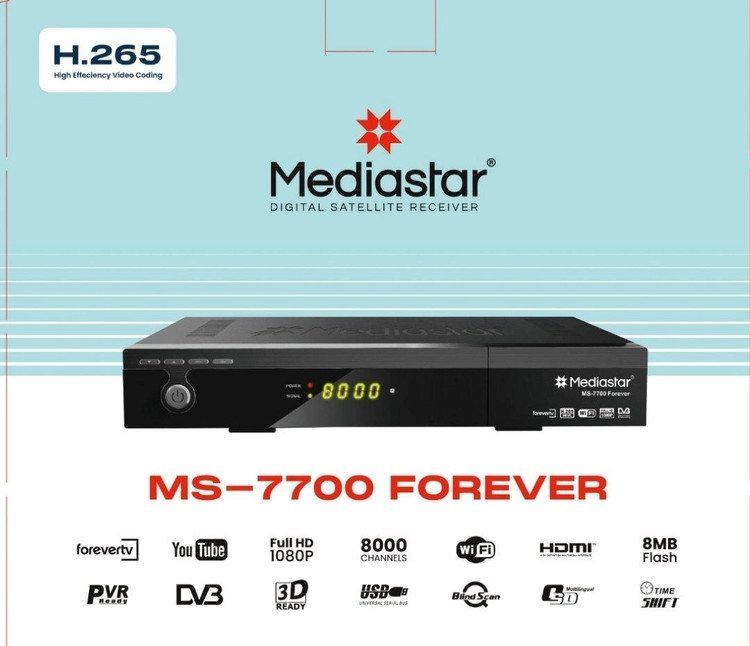 گیرنده دیجیتال مدیا استار مدل MS-7700 FOREVER ورژن 4
